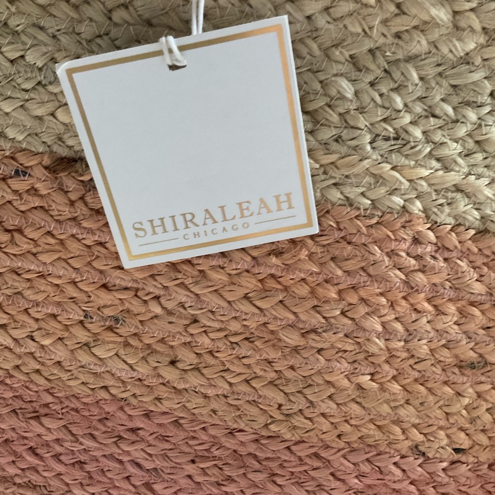 Shiraleah Pink and Tan Woven Tote - Picture 5 of 5